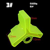 50PCS Bonnets Treble Hook Protector Fishing Treble Hooks Safety Covers  Safety Out Fishing Yellow 3 yellow