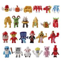 24Pcs Italian Steal A Brainrot  Anime Figures Model Strawberry Elephant Pvc Toy Steal Brainrot  Action Figures  Model Toy Gift beige