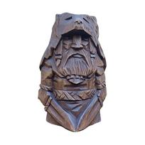 Odin Thor Tyr Ulfhednar Norse Pagan Resin Viking Statue Nordic Pagan Resin Ornaments Art for Home Outdoor Garden Decoration gray