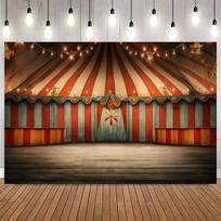 Circus Backdrops Photography Balloons Ferris Wheel Newborn Baby Birthday Party Background Carnival Photocall Photo Studio Props32 79×59inch/200*150cm
