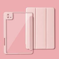 Leather Xiaomi Tablet For Case Pad 5 6 Max Case Mi Pad 5pro 6 Pro Redmi Pad 1061 Cover With Pencil Holder Funda Tablet Se Pen Slot 11 Pulgadas MI 6 6Pro 11 rožinė