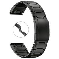 22/26mm Silikoniniai + Titano Dirželiai QuickFit Juosta skirta Garmin Fenix 8 47/51mm E 7 7X Pro Dirželiai skirta Descent Mk3i Quatix 8 Apyrankė QuickFit 22mm black