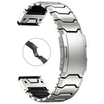 22/26mm Silikoniniai + Titano Dirželiai QuickFit Juosta skirta Garmin Fenix 8 47/51mm E 7 7X Pro Dirželiai skirta Descent Mk3i Quatix 8 Apyrankė QuickFit 22mm gray