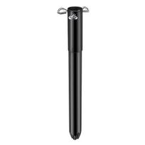Increase Artificial Tree Height 14.8  Christmas Extender Metal Base Extension Pole with 3 Fixing Durable Construction for Trees Screws Xmas 1pc black