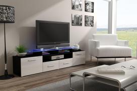 Cama TV stand EVORA 200 black/white gloss