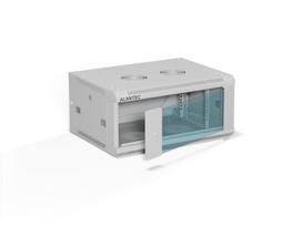 Alantec sieninė RACK spinta, 19", 4U, 600x450mm, stiklinės durys, pilka