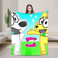Tylers And Snowi Gaming Šilta Minkšta Antklodė Kelioninė Pliušinė Antklodė Naujoviška Namų Dekoro Flanelinė Paklodė Sofos Lovo Dangalas 50x60in