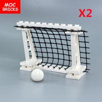 MOC plytos Kamuolys Lygus Futbolas Soccer PASIDARYK pats Vartai 72824 1,75 x 1,75 Pagrindo plokštė 32x32 Suderinami konstravimo kaladėlės Žaislai Vaikams Dovanos