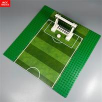 MOC plytos Kamuolys Lygus Futbolas Soccer PASIDARYK pats Vartai 72824 1,75 x 1,75 Pagrindo plokštė 32x32 Suderinami konstravimo kaladėlės Žaislai Vaikams Dovanos green