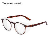 UV400 apsauga Saugos akiniai Anti-žiedadulkių akiniai Mėlynos šviesos blokavimo akiniai Apsauga nuo rasojimo Transparent Leopard white