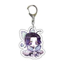 Kimetsu No Yaiba Nezuko Kamado Tanjiro Mask Earrings Weapon Model Pendant Sitting Pose Collectible Anime Cosplay 55mm gray