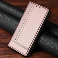 Apverčiamas dėklas Odinis Magnetinis Knyga Funda skirtas OPPO Reno 13 Pro 14 F 15 C 5G Prabangus Dangtelis 360 Apsauga Reno13 FS 14FS 15F 14F 13F 15FS Reno 13A 5G rožinė