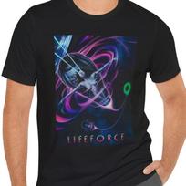 Lifeforce T-Shirt Black Short Sleeve Movie Tee M blue