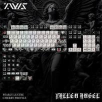 Fallen Angel Keycap Custom Metallic Texture Personalized Keyboard Cap Cherry Profile KeyCap for Mechanical Keyboard Accessories gray