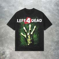 Y2K Left 4 Dead Valve Video Game Retro T Shirt Funny Women Men Cotton Tee Casual Summer Oversized O-Neck Novelty Streetwear Top 3XL white
