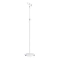 Telescoping Hair Dryer Stand with Round Base and Direction-Locking Holder for Seated Standing or Reclined Drying balta