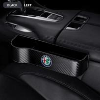 Automobilio vairuotojo priekinės sėdynės tarpas užpildas organizatorius kišenė Automobilio priedai Alfa Romeo Giulia Stelvio Junior Tonale 33 Stradale 4C Giu black