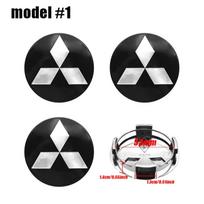 4 vnt. 54 mm automobilio ratlankio centrinis dangtelis, stebulės dangteliai, ženklelio priedai Mitsubishi Outlander Lancer 10 9 ASX RALLIART Eclipse L200 Pajero For Mitsubishi black