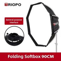 Triopo KX65 65cm/90cm Speedlite Octagon Umbrella Softbox + Honeycomb Grid Outdoor Flash  Soft Box for Godox V1 Speedlite Softbox