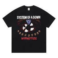 System of A Down Band Short Sleeve T-Shirt, European and American World Metal SOAD Fashion Casual Unisex Women and Men T-Shirt XXXL black