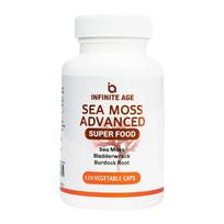 Sea Moss Advanced Capsules, Bladderwrack, Burdock Root, Super Food, 120 Caps 60 Capsules