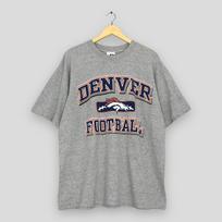 Vintage Denver Broncos NFL Gray T Shirt XLarge 1990's Denver Broncos NFL Team American Football Shirt Denver Broncos Printed Logo Tshirt XL 100 gray