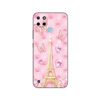 For Realme C21Y C25Y dėklas Silikoninis telefono galinis dangtelis For OPPO Realme C21Y C25Y 4G Minkštas dėklas RMX3261 coque 6.5inch juodas tpu dėklas For Realme C21Y white