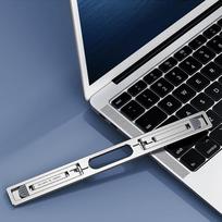 1x Foldable Vertical Laptop Stand For Keyboard Notebook Cooling Heat Dissipation white