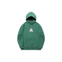 Li Ning X OG Slick Cartoon Anime Flame Pullover Sweatshirt Unisex sweatshirt Deep-Palace-Green AWDT725-4 L