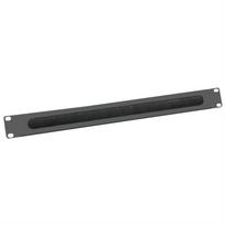 Value 19"" 1UH Cable Management  Plate, Brush, black