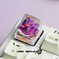 Anime klavišas Pokemon Snorlax Pikachu Gengar Vienas rankų darbo žavingas dervos individualus Esc sukurtas mechaninių klaviatūrų entuziastams klavišai gray