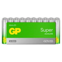 GP Battery Alkaline batteries LR03 /AAA SUPER ALK. 20PCS.