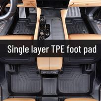2025 Volkswagen Tiguan L Floor Mats TPE Full Surround Design for Five and Seven-Seater Models 2017-2023 Tiguan L Threshold TPE Floor Mats gray