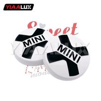 Ralis Papildomas LED Žibinto Dangtelis Priekinio Buferio Automobilio Aksesuarai Dangtelis MINI COOPER white X black Letter white