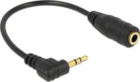 Delock 2.5mm Jack to 3.5mm Jack Cable 0.15m black (65397)