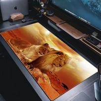 Lion Tiger Large Mouse Pad PC Computer Game MousePads Desk Keyboard Mats Rubber Anti-slip Mouse Mice Mat 40x90 30x80 CM 30cmx60cm(11.8x23.6inch) brown