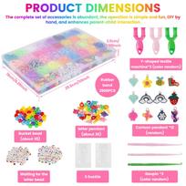 Elastic Colorful Rubber Loom Bands for Weaving DIY Crafting Tool Party Gift Bracelet Jewelry Weaving Making Accessories Supplies pink