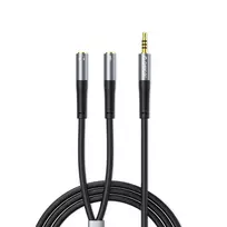 Orico AX2 audio adapter mini jack 3.5 mm headphone and microphone splitter 1 m - black