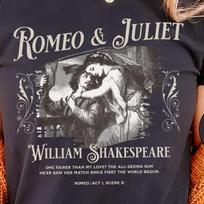 Romeo and Juliet T-Shirt: Shakespeare Fan Gift, Dark Academia, Booknerd, Broadway, Theatre Lover Tee 120 gray