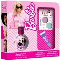 Fragrances For Children Barbie Gift Set Children's Perfume EDT 30 ml, lip gloss and eyeshadow