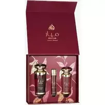 Lattafa Perfumes Mayar Cherry Intense Gift Set EDP 100 ml, EDP miniature 12 ml and hair mist 50 ml