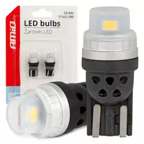 Amio LED bulbs 360 Pure Light Series STANDARD T10 W5W 2x3020 SMD White 12V/24V -03726