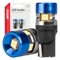 Amio LED bulbs CANBUS T10 W5W 5SMD 3030 White 12V 24V -04240