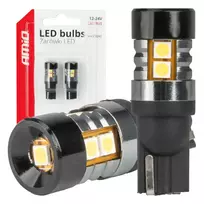 Amio LED bulbs CANBUS T10 W5W 9 SMD 3030 White 12V 24V -04241