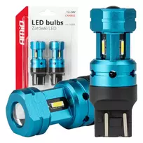 Amio LED CANBUS T20 7443 W21/5W 4SMD 1860 White bulbs 12V 24V -04255