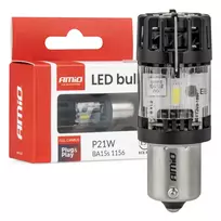 Amio LED bulb LumiTec BA15S P21W 12V FULL CANBUS white 1 pc -04688