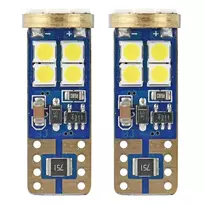Amio LED CANBUS 12SMD 2835 T10e (W5W) White 12V/24V