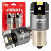 Amio LED CANBUS PRO series BA15S P21W 4x3030 SMD White 12/24V -03583