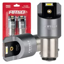 Amio LED CANBUS PRO series BAY15D P21/5W 2x1860SMD White 12/24V FULL CANBUS -03595