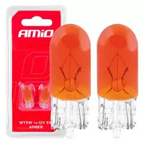 Amio Halogen bulbs T10 W5W W2.1x9.5d 12V 2pcs blister